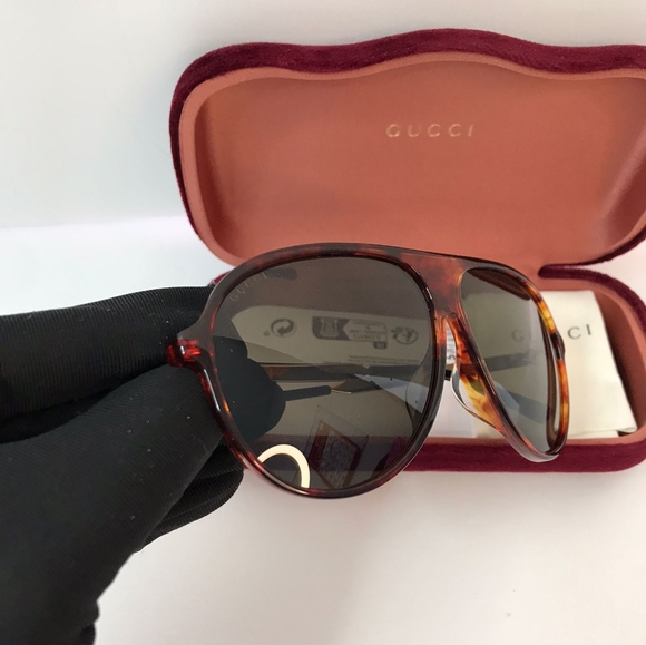 💯 Original  Gucci GG0829SA 003 61 Men's Sunglasses - Picture 8 of 13